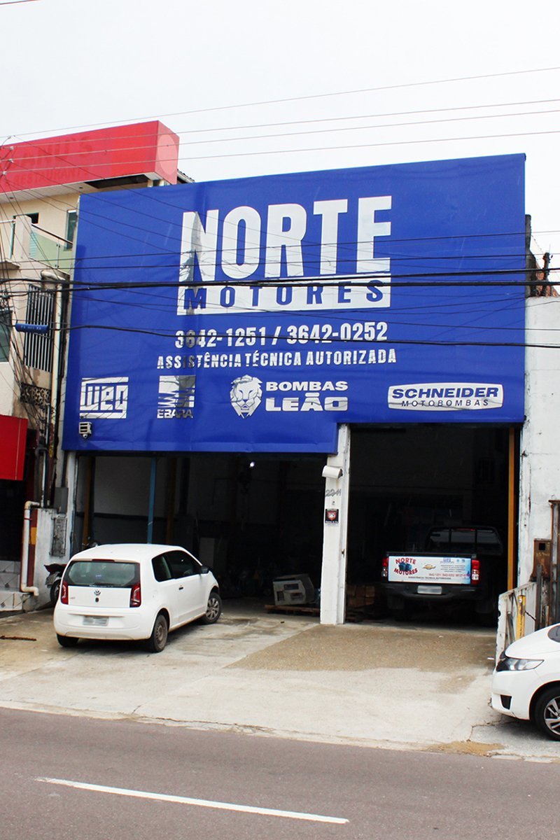Fachada da Norte Motores na Av. Constantino Nery, em Manaus
